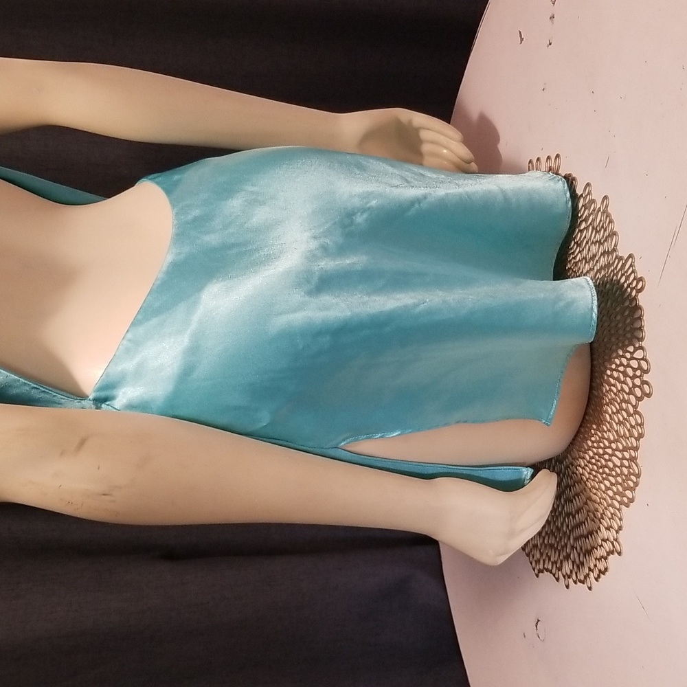 VINTAGE 2001 Victoria's Secret Slip Dress lingerie blue xsmall - Picture 4 of 11